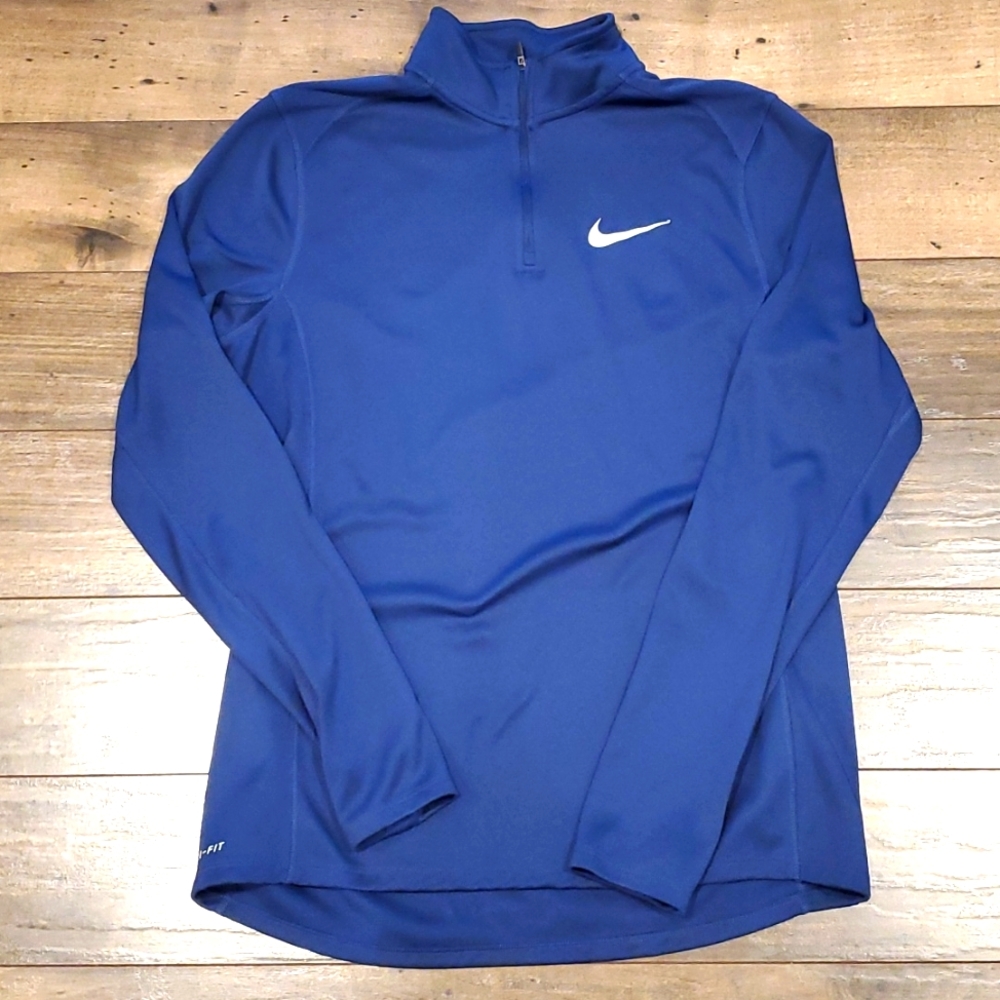 Nike Running 1/4 Navy Zip Lightweight Jacket